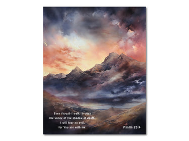 Valley of the shadow of death (Psalm 23:4) Digital download printable art